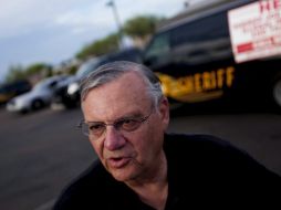 Joe Arpaio, sheriff del condado de maricopa en Arizona, dice no temer a las amenazas de muerte que recibió desde México. EFE  /