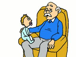 Todos los días oímos las historias de los abuelos.  /