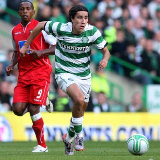 Juárez anota en la eliminación del Celtic