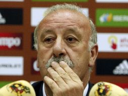 Vicente del Bosque presentó la lista de seleccionados que enfrentarán a México el próximo 11 de agosto. EFE  /