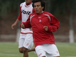 Ismael Íñiguez durante la sesión de entrenamiento. JAMMEDIA  /