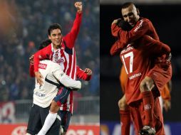 Las Chivas (izq.) enfrentarán a el Internacional de Porto Alegre, en busca de la Copa Libertadores. ESPECIAL  /