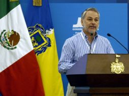 Emilio González Márquez mantiene su discurso al asegurar que aún con la presencia del crimen organizado se vive en tranquilidad. NTX  /