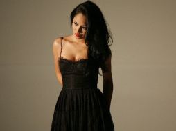 La actriz Maya Zapata durante la sesión de fotos para ''Mujeres asesinas''. ESPECIAL  /