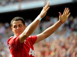 Javier 'Chicharito' Hernández se convirtió en el primer mexicano en ganar un campeonato del futbol inglés. AP  /