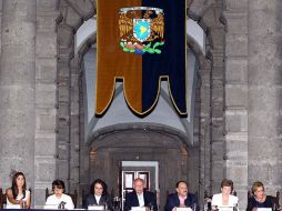 El rector de la UNAM inauguró este evento en el que se pretende reflexionar acerca de la cultura maya. NOTIMEX  /