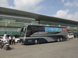 El Inter de Porto Alegre en su llegada a la cuidad de Guadalajara. S. NUÑEZ  /