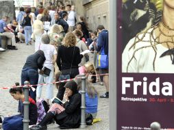 La exposición reunió 150 piezas de la artista entre cuadros, dibujos y artículos personales. AFP  /