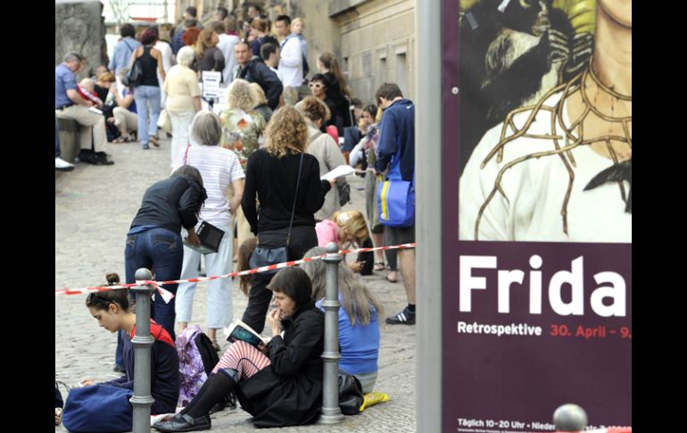 La exposición reunió 150 piezas de la artista entre cuadros, dibujos y artículos personales. AFP  /