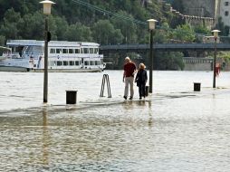 Varios rios se han desbordado a causa de las lluvias. EFE  /