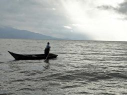 El lago está a un centímetro de alcanzar un metro de recuperación en menos de dos meses. E. BARRERA  /