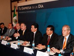 Presentación del programa Tu empresa en un día por autoridades del Gobierno del Estado. A. GARCÍA  /