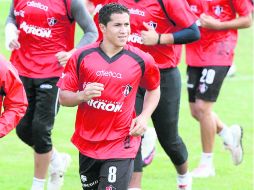 Los jugadores del Atlas tuvieron una larga charla entre ellos antes de iniciar el entrenamiento. MEXSPORT  /