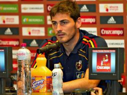 Casillas ayer en conferencia de prensa. MEXSPORT  /
