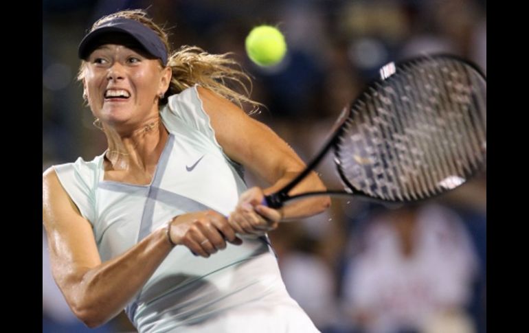 La tenista Sharapova veció a Svetlana Kuznetsova. AFP  /