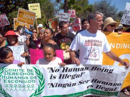 En esta ocasión no se llevará a cabo una protesta en contra si no a favor medidas antiinmigrante . EFE  /