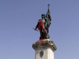 Consideran el acto como vandálico contra el patrimonio artístico y monumental de Medellín. EFE  /