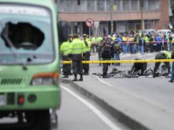 La explosión dejó por lo menos nueve heridos y considerables daños materiales. AFP  /
