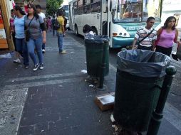 Actualmente el Centro Histórico de Guadalajara solamente cuenta con 345 botes. ARCHIVO  /