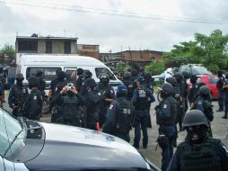 Los policías se declararon en paro luego de que uno de sus compañeros fue golpeado por elementos de la Policía Federal. NOTIMEX  /