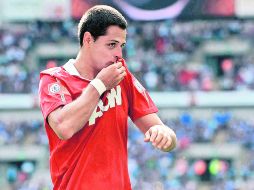 Javier Hernández debutaría el lunes ante el Newcastle. MEXSPORT  /