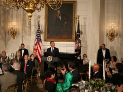Obama se expresó durante un 'iftar', la cena de ruptura del ayuno que  realizan los musulmanes. EFE  /