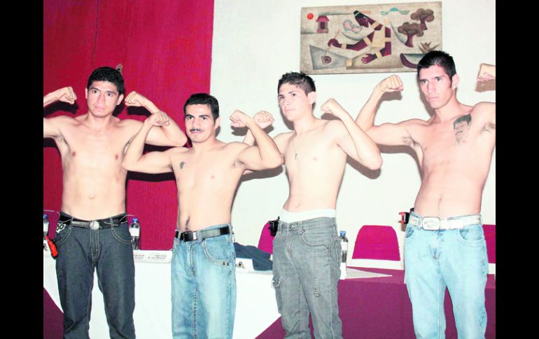 Ayer presentaron la velada del 4 de septiembre , con Omar Niño (de bigote), como el gran estelar. EL INFORMADOR  /