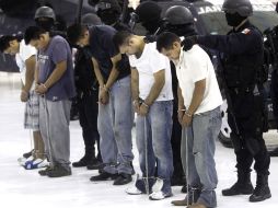 • Los miembros de “La Línea” fueron presentados en las instalaciones de la PF. EL UNIVERSAL  /