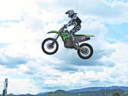 El piloto Nicolás España durante su participación en la prueba de Celebrities. E. PACHECO  /