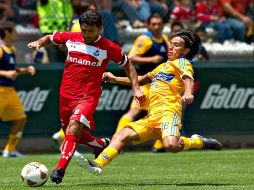Toluca no pudo quedarse con la victoria ante Tigres. MEXSPORT  /