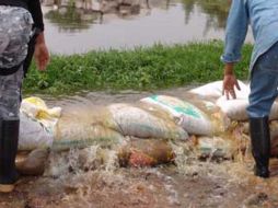 El canal general, conduce ocho metros cúbicos por segundo de aguas negras hacia el río La Compañía. ESPECIAL  /