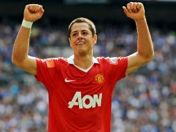 Javier Chicharito Hernández es el primer mexicano en conseguir un título inglés. MEXSPORT  /