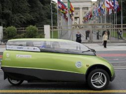 La travesía dio comienzo en la oficina europea de las Naciones Unidas. EFE  /