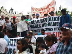 No es la primera vez que el sector campesino se manifiesta en las calles de la ciudad. A. HINOJOSA  /