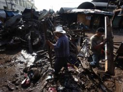 Media hora de lluvias generó al menos 200 damnificados al noroeste de San Pedro Sula, segunda ciudad más grande del país. REUTERS  /