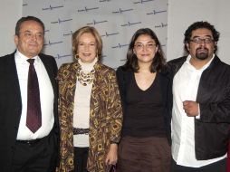 Carlos Graef, Guadalupe Loaeza, Yeana González y Mario González presentaron en la Ciudad de México el fallo del jurado. NTX  /