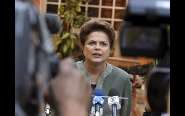 La candidata ha sido ampliamente apoyada por el presidente saliente ,  Inácio Lula da Silva. AP  /