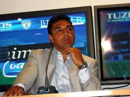 Guillermo Rivarola, durante la rueda de prensa que ofreció ayer. MEXSPORT  /