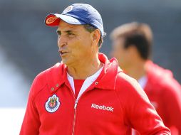 José Luis Real durante la práctica en el estadio del Gremio de Porto Alegre. AFP  /