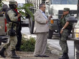 El procurador de Justicia de NL arribó al lugar donde fue hallado el cadáver. REUTERS  /