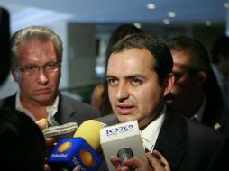 Ernesto Cordero Secretaio de Hacienda hizo el anuncio de la salida de Werner. EFE  /