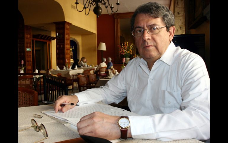 Carlos Montemayor en 2007, en un hotel de la Zona Centro de Guadalajara. A. GARCÍA  /