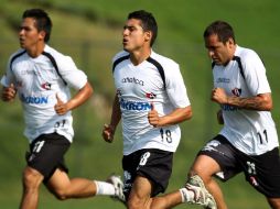 Los jugadores del Atlas realizan un entrenamiento en busca de mejorar y poder vencer al Toluca. MEXSPORT  /