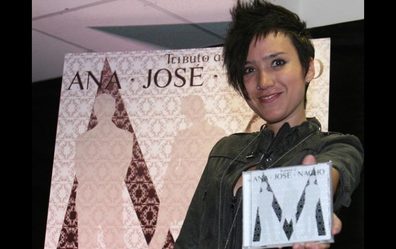 La cantante Pambo durante presentación del disco “Tributo a: ANA*JOSÉ*NACHO” (Mecano). EL UNIVERSAL  /