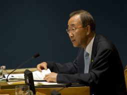 El secretario general de la Organización de las Naciones Unidas (ONU), Ban Ki-moon. AFP  /
