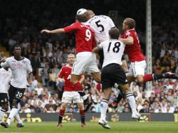 A pesar de que el ManU llevaba ventaja, Fulham se recuperó y rescató el empate. REUTERS  /