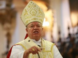 El cardenal Juan Sandoval alentó a los católicos a manifestarse. ARCHIVO  /