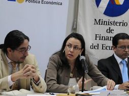 La ministra Coordinadora de la Política Económica, Katiuska King. ESPECIAL  /