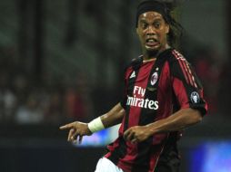 Ronaldinho se despide del Barcelona. AFP  /