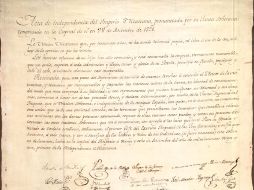 El Acta está protegida actualmente dentro de dos guardas elaboradas con materiales libres de ácido. EL UNIVERSAL  /